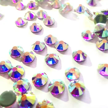 2058 Tüm Boyutları AB Glitter El Sanatları Düzeltme Strass Cam Kristaller Flatback Aksesuarları Rhinestones Konfeksiyon Süslemeleri İçin