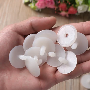50 Takım Size20x20mm 15x15mm Beyaz Plastik Bebek Eklemler El Yapımı Bebek Aksesuarları Oyuncak Ayı DIY El Sanatları