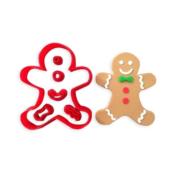Noel Zencefilli Kurabiye Adam Noel Kız Evi Erkek Bebek Fondan kurabiye kesici Bisküvi Cakepop Cupcake Üst Dekorasyon